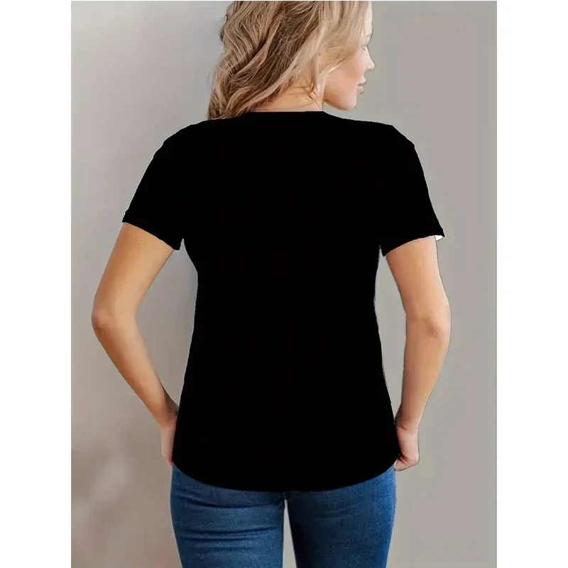 Slogan de t-shirt décontracté pour femmes "Se ma bouche ne le dites pas, mon visage sera définitivement!!" T-shirt col rond avec lettres imprimées