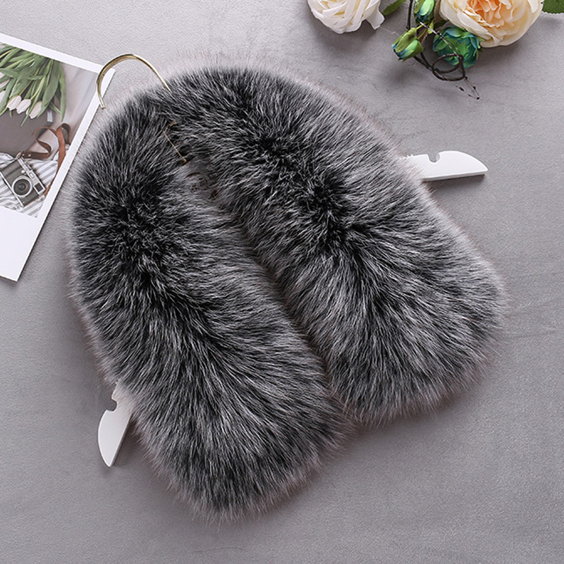 Col en fourrure de renard véritable pour l'hiver, col en fourrure naturelle, écharpe en fourrure de renard authentique, châle, accessoire de col de manteau pour femme, écharpes chaudes et tendance