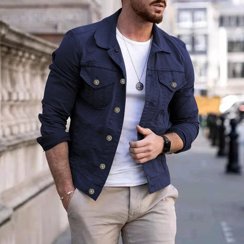 Hip-hop hommes Denim vestes Streetwear décontracté coton classique mince jean manteau mâle marque vêtements Cowboy veste Ropa Para Hombre