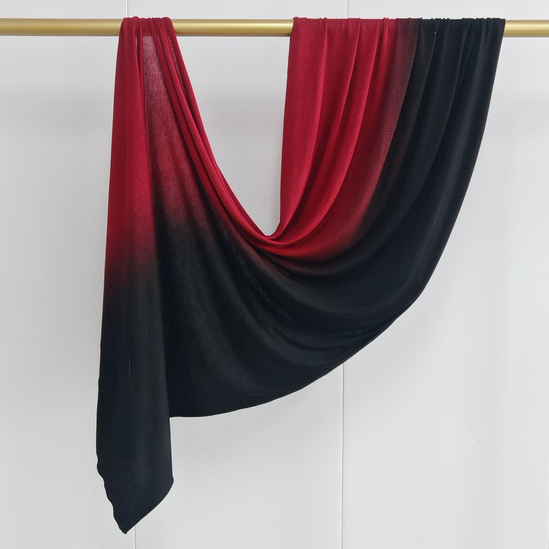 2026 Hijab en viscose dégradé, Foulards, Châles, Voiles, Turbans et Bandeaux islamiques pour femmes musulmanes, unis