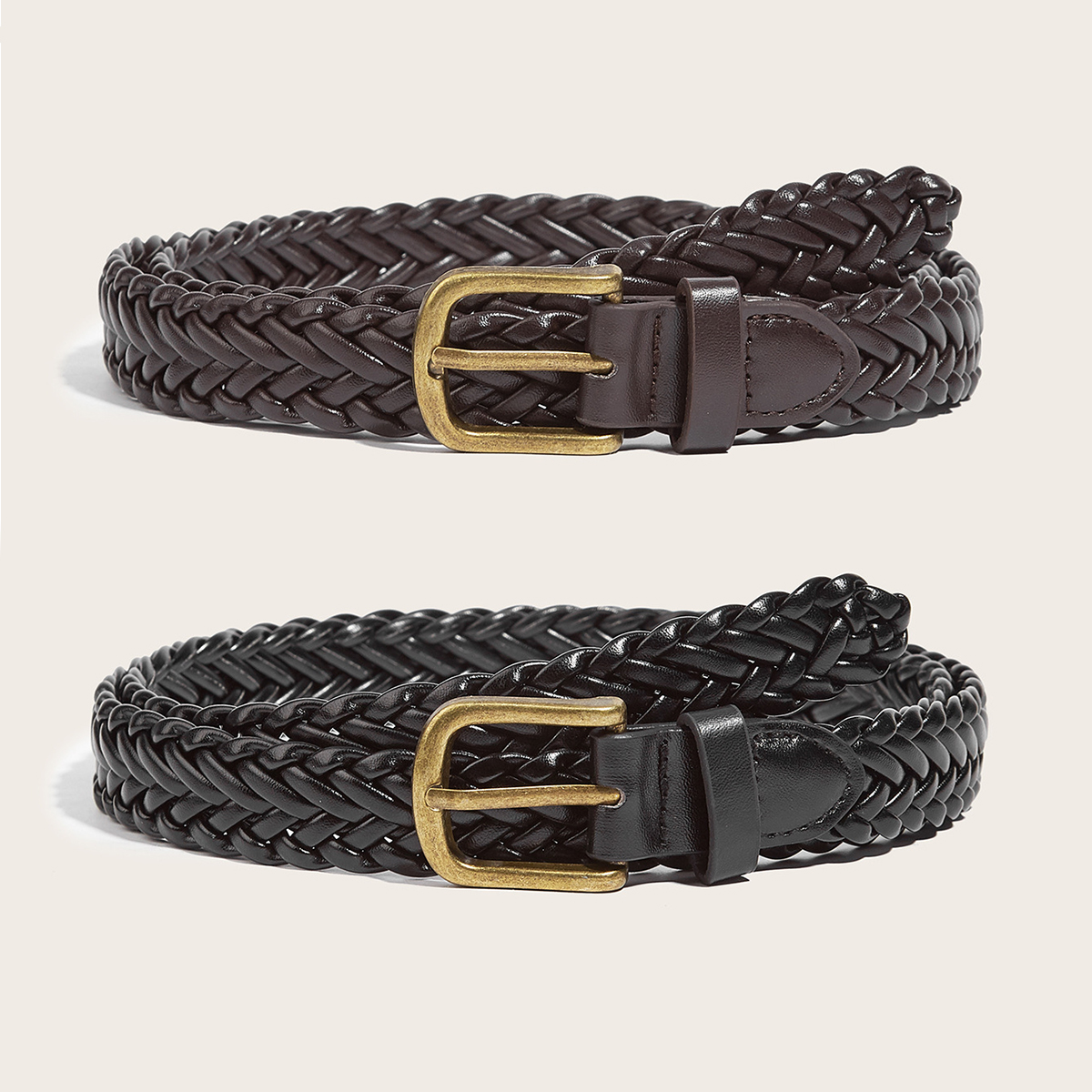 Ceinture longue tressée unie pour femme, corset de robe, manteau de taille, marques de luxe, environnement de mode, haute qualité