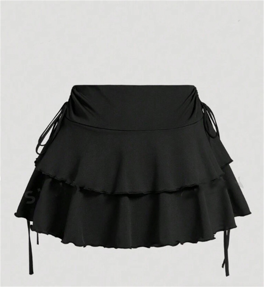 2025 nouvelle jupe de couleur unie femmes mode d'été en plein air polyvalent taille haute coupe ajustée taille élastique jupe courte marchandises en Stock