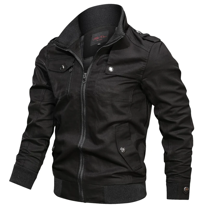 Veste militaire DulMan pour hommes, vestes cargo à fermeture éclair, manteau en coton, vêtements d'extérieur à col montant, coupe-vent, nouvelle marque, Y-2024