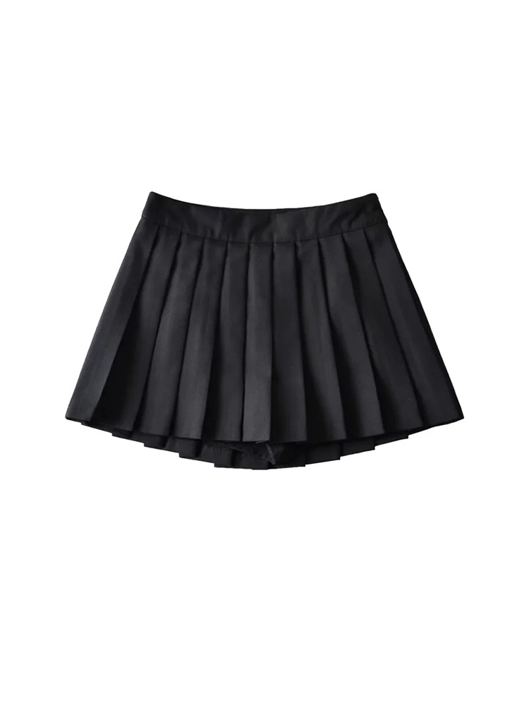 Jupes d'été taille haute pour femmes, Mini jupes Sexy plissées Vintage, jupes de Tennis coréennes courtes blanches noires