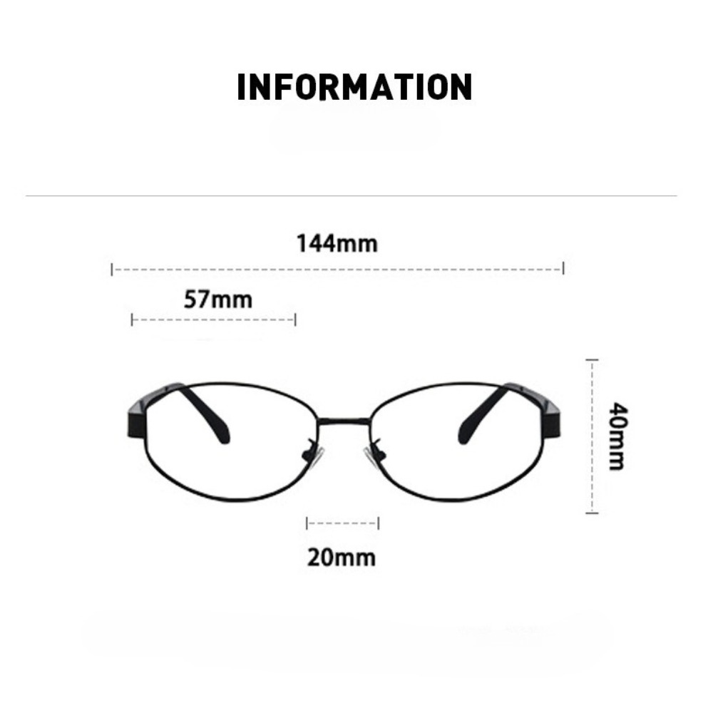 Montures de lunettes de myopie ovales en métal de luxe, anti-lumière bleue, pour femmes, nouvelle tendance, pour la photographie