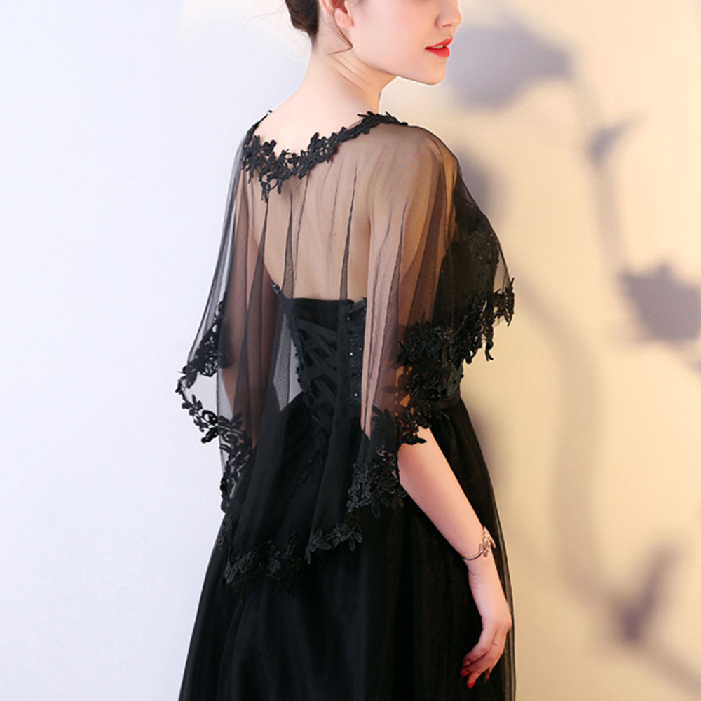 Châle décontracté en dentelle pour femmes, robe de soirée, style élégant, cosplay