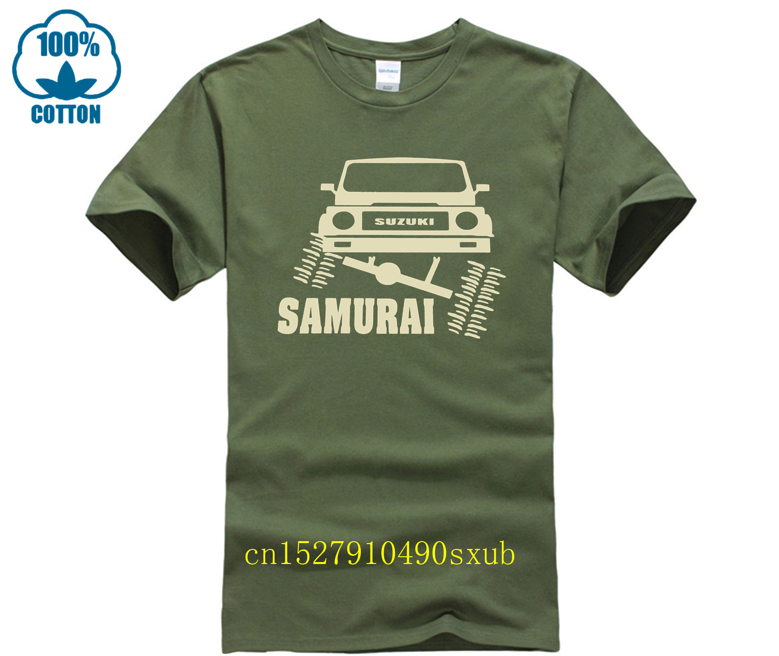 T-shirt en coton doux pour hommes et femmes, t-shirts graphiques à la mode, fan de samouraï hors route, t-shirt drôle, nouveauté
