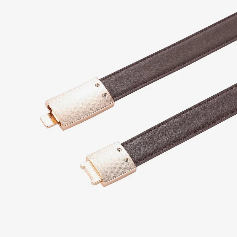 Ceinture fine en cuir de vachette souple pour femmes, ceinture décorative réglable noire, ceinture en cuir de luxe pour femmes