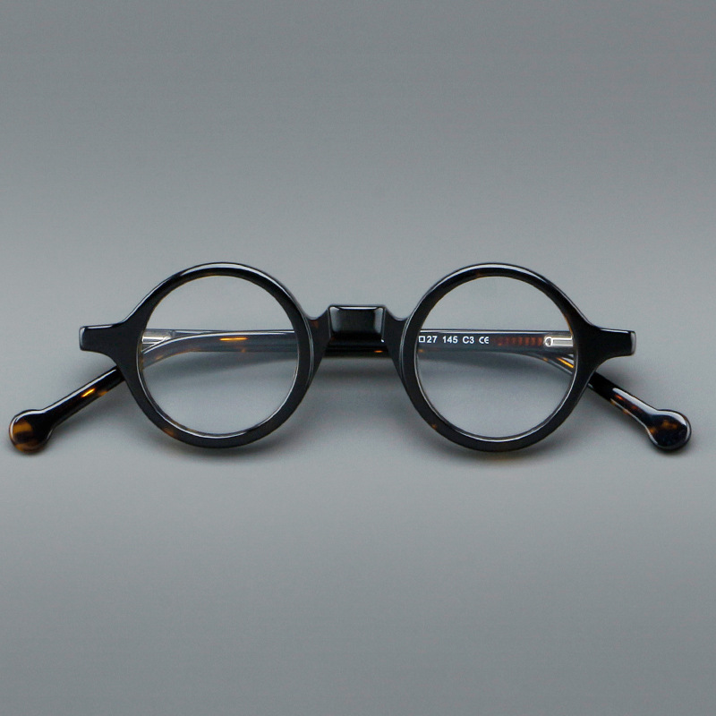 Vintage acétate cadre optique hommes rétro lunettes rondes myopie presbytie lunettes de Prescription femmes marque de luxe lunettes cadre
