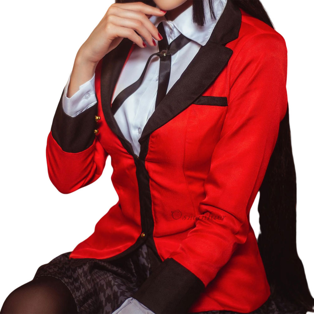Uniforme scolaire pour filles et femmes, Anime Kakegurui Cosplay Jabami Momobami Kirari Yumemite, tenues robe JK