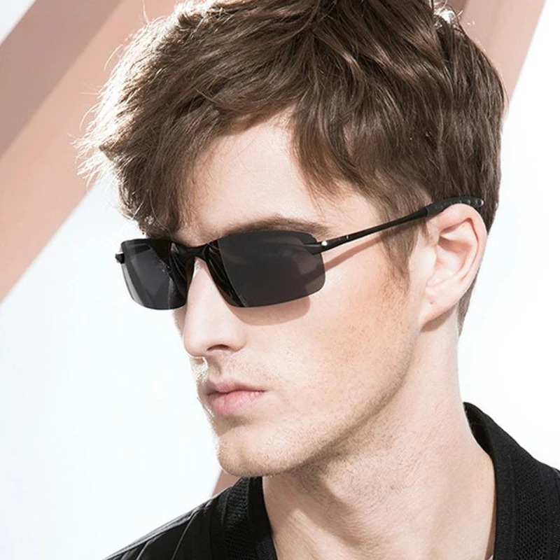 Lunettes de soleil polarisées photochromiques pour hommes, pour la conduite, la pêche, caméléon, changement de couleur, Vision jour et nuit, UV400