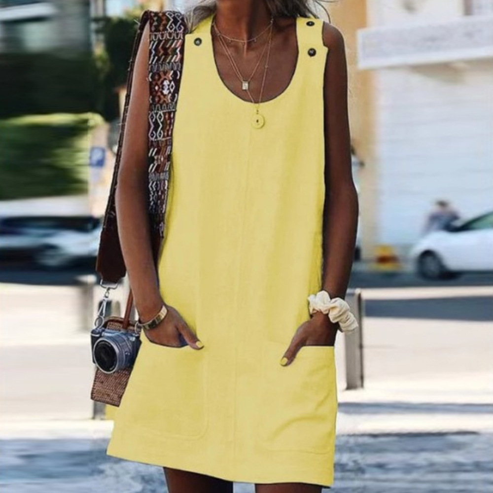 Robe d'Été en Coton et Lin pour Femme, Streetwear Décontracté, Vintage, Élégant, Y2k, Nouvelle Collection