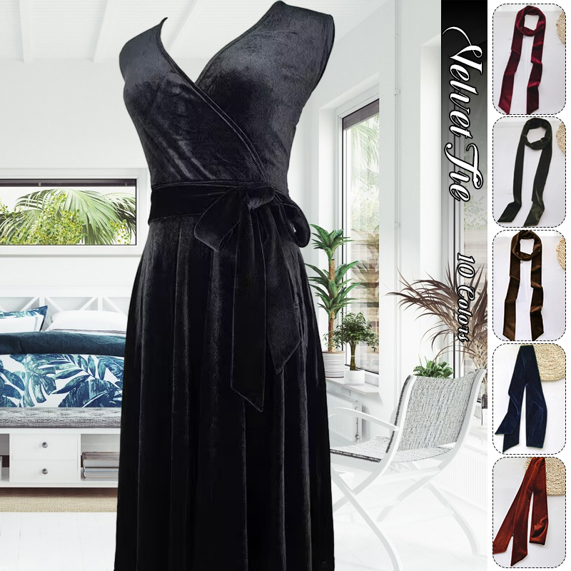 Ceinture de taille en velours doré, 150cm, ceinture polyvalente, bandeau pour cheveux, écharpe, sac assorti, ruban, ceintures à la mode en velours