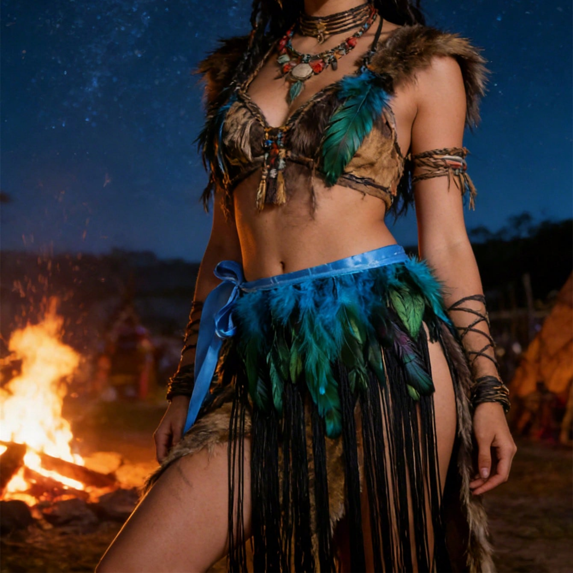 Jupe-ceinture de danse, jupe-ceinture en fausses plumes pour carnaval, jupe en plumes pour spectacle de scène, jupe-ceinture burlesque pour festival, jupe-ceinture cosplay