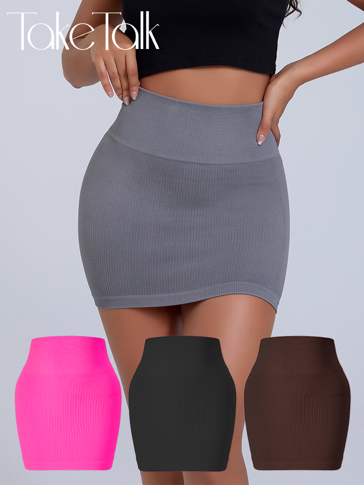 Jupe coréenne courte polyvalente, couleur unie, fine, élastique, taille haute, Vintage, Sexy, Slim, assortie avec tout, Mini jupe décontractée, nouvelle collection
