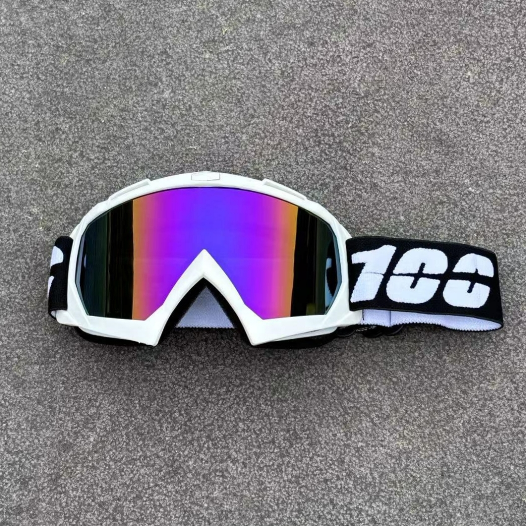 100 hommes HD lentille Motocross lunettes Anti-buée course lunettes d'équitation femmes Anti-UV vtt lunettes de soleil sport de saleté moto lunetteske
