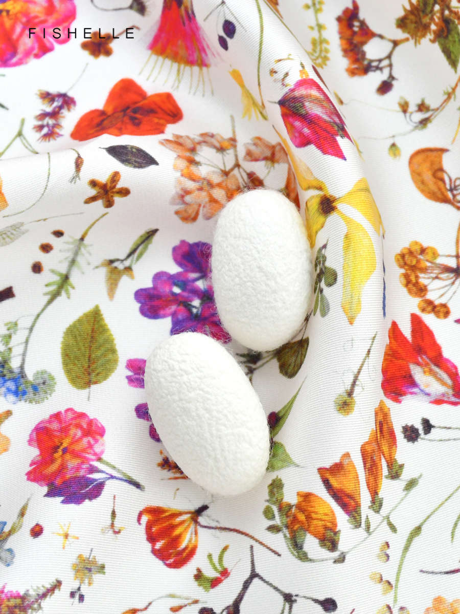 Foulard 100% soie imprimé Floral blanc pour femme, foulard enveloppant, châle en sergé de 50cm, carré, cadeau de luxe, printemps et automne