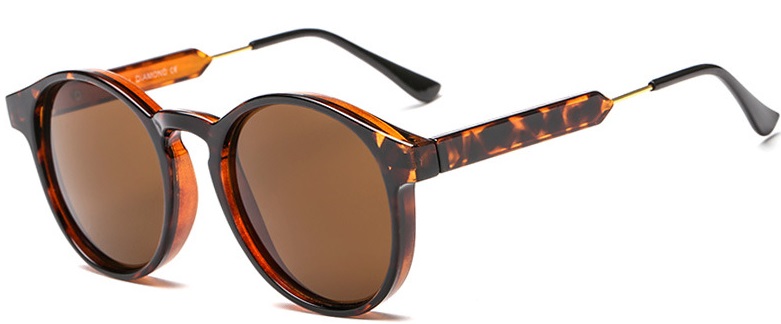 Lunettes de soleil rondes rétro pour femmes et hommes, design de marque, transparentes, en alliage, UV400, 2023