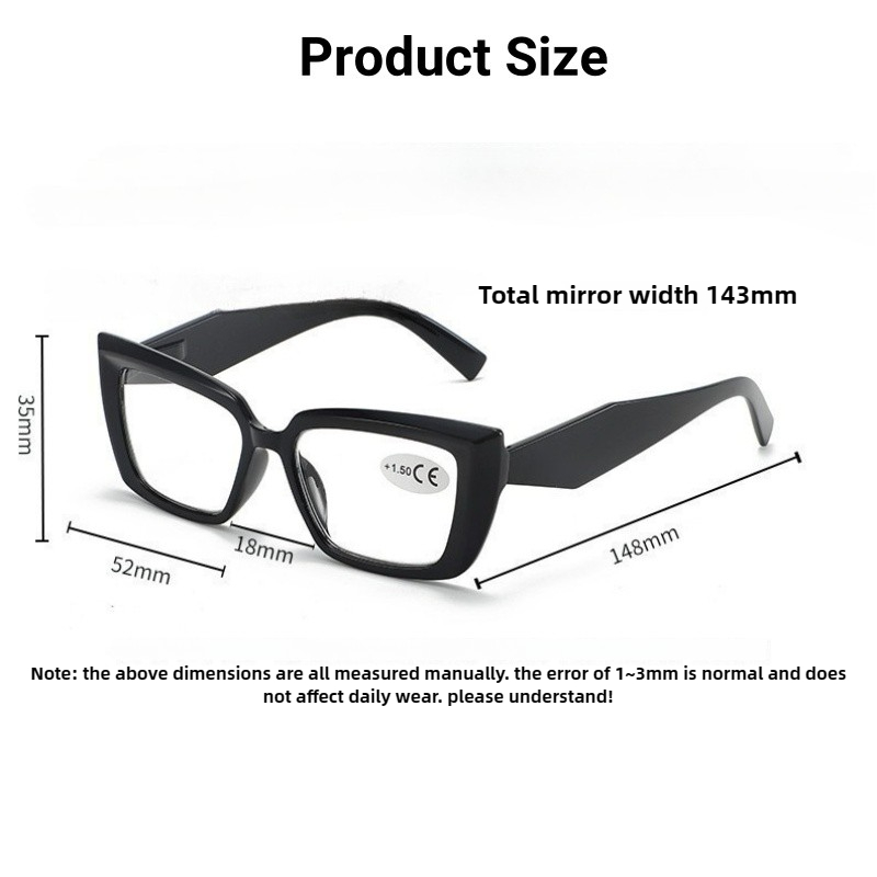 Lunettes de presbytie à petite monture carrée, verres transparents, mode Simple, lunettes de lecture pour personnes d'âge moyen et âgées