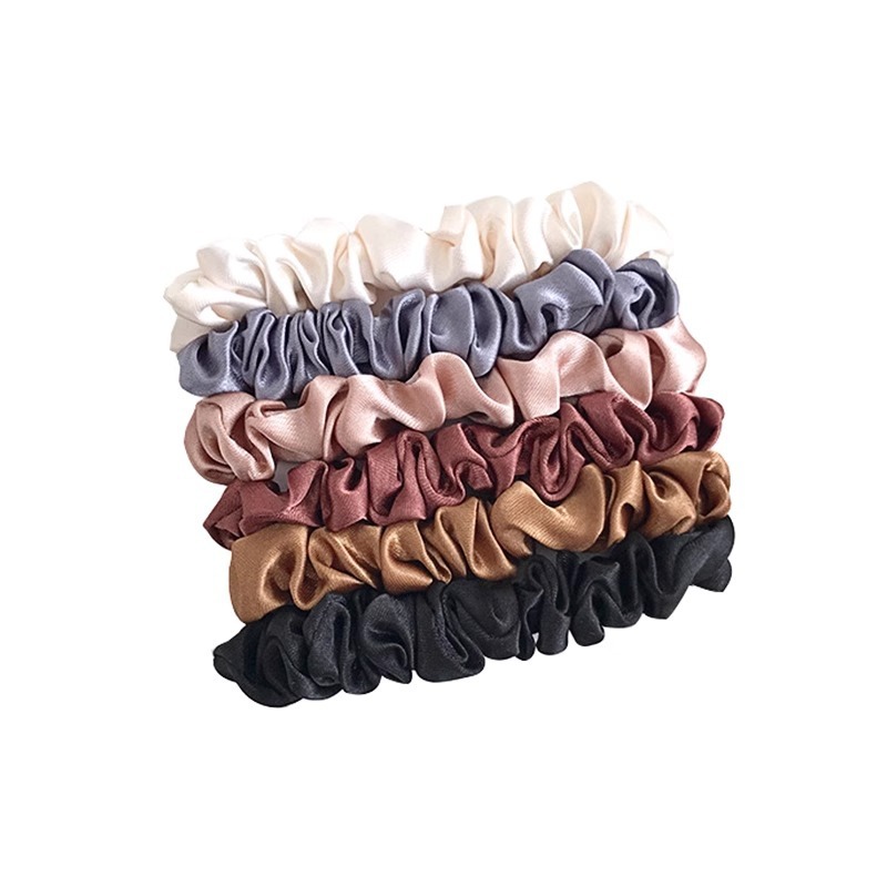 Chouchous en Satin pour femmes, 6 pièces, plus doux que les chouchous en soie pour cheveux |   Chouchous en satin pour filles |