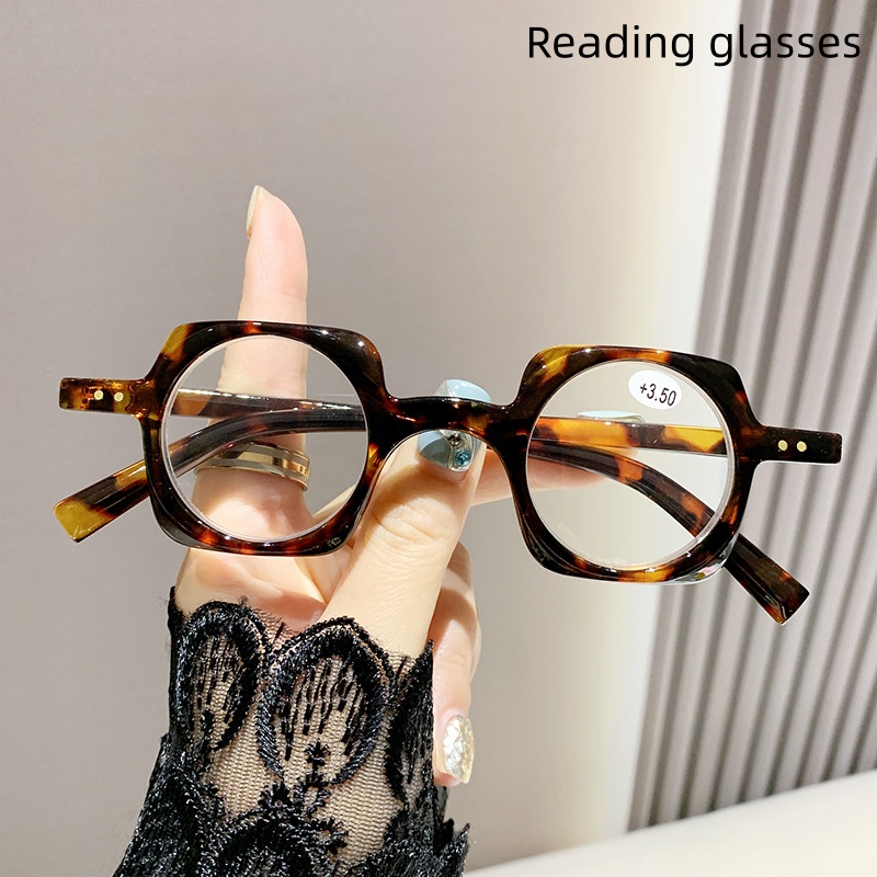 Montures de lunettes irrégulières à la mode pour hommes et femmes, pour personnes d'âge moyen et âgées, lunettes de lecture personnalisées