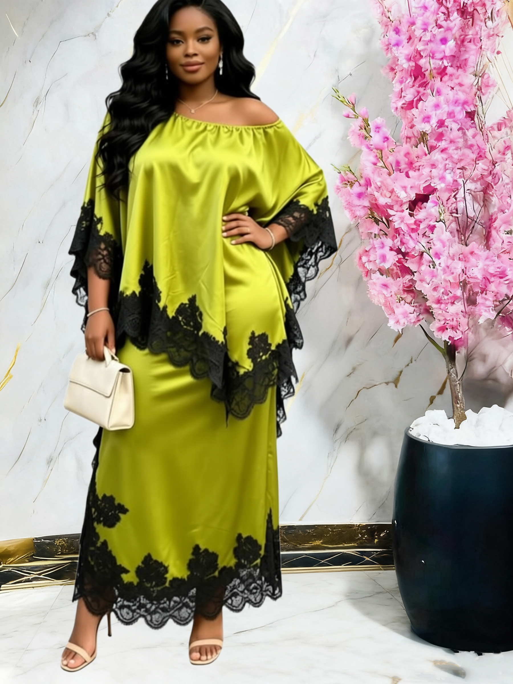 Robes de soirée traditionnelles africaines en dentelle pour femmes, ensemble Dashiki, tenues de cérémonie 2026