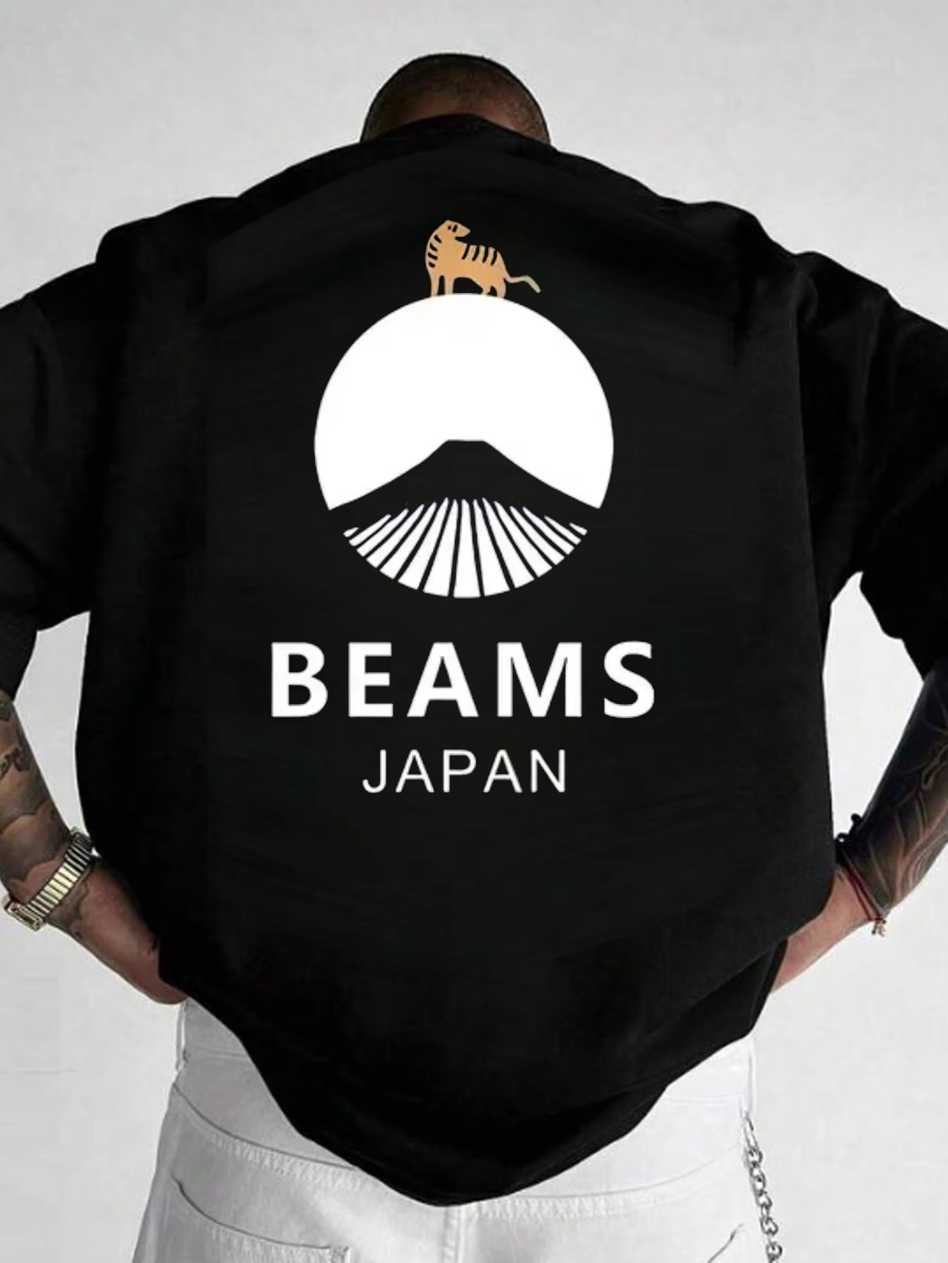 T-shirt imprimé à motifs tendance de style japonais, en coton, à manches courtes et coupe ample, pour hommes et femmes, vêtements pour hommes.
