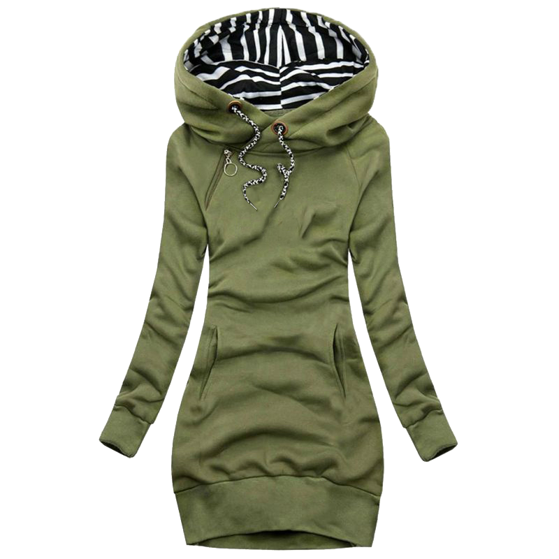 Femmes robe pull à manches longues robe à capuche automne hiver décontracté mince pull à capuche robe