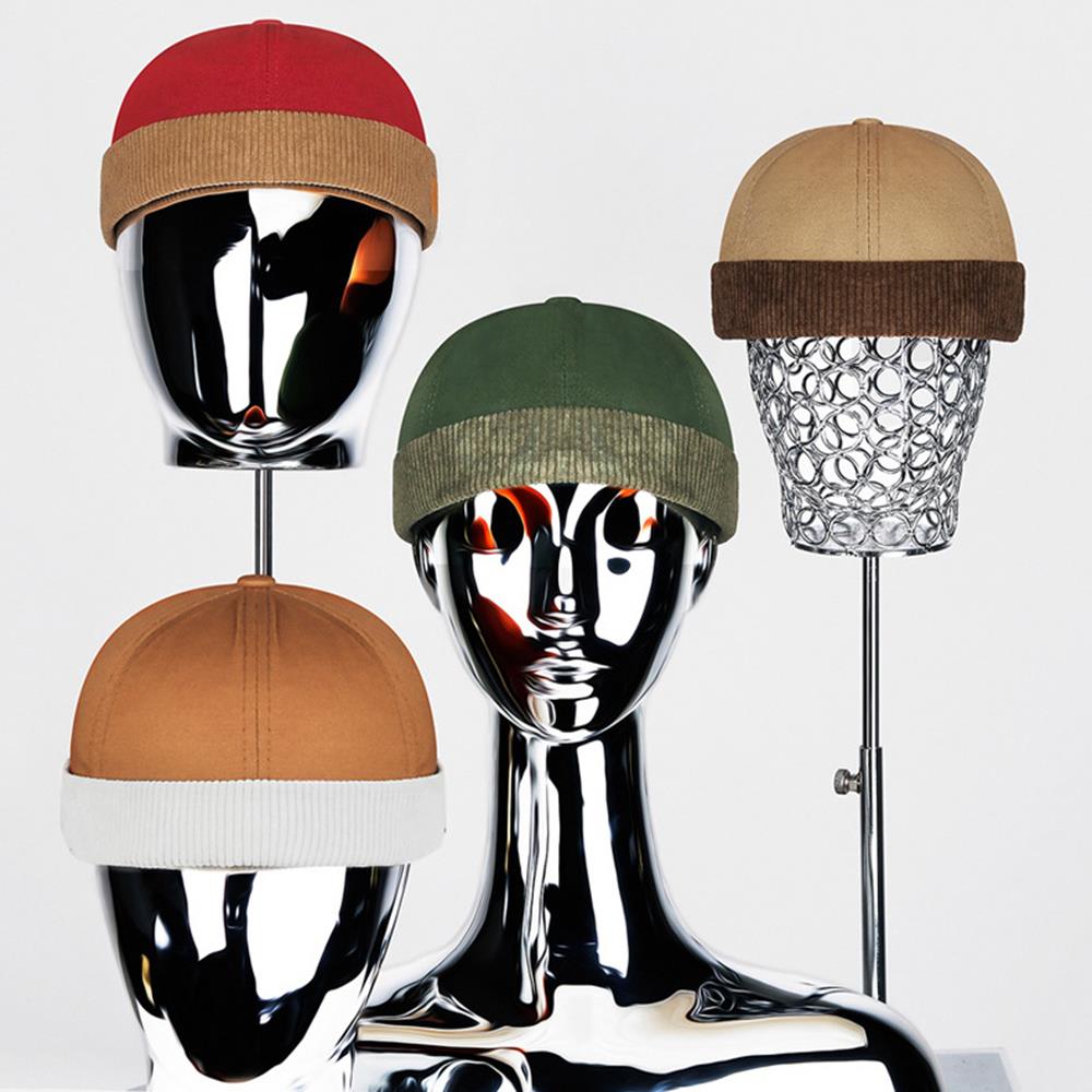 Chapeau unisexe en velours côtelé sans bords, respirant, Hip Hop, pour propriétaire, pour hommes et femmes, casquette de Melon, Streetwear, chapeau Hip Hop réglable