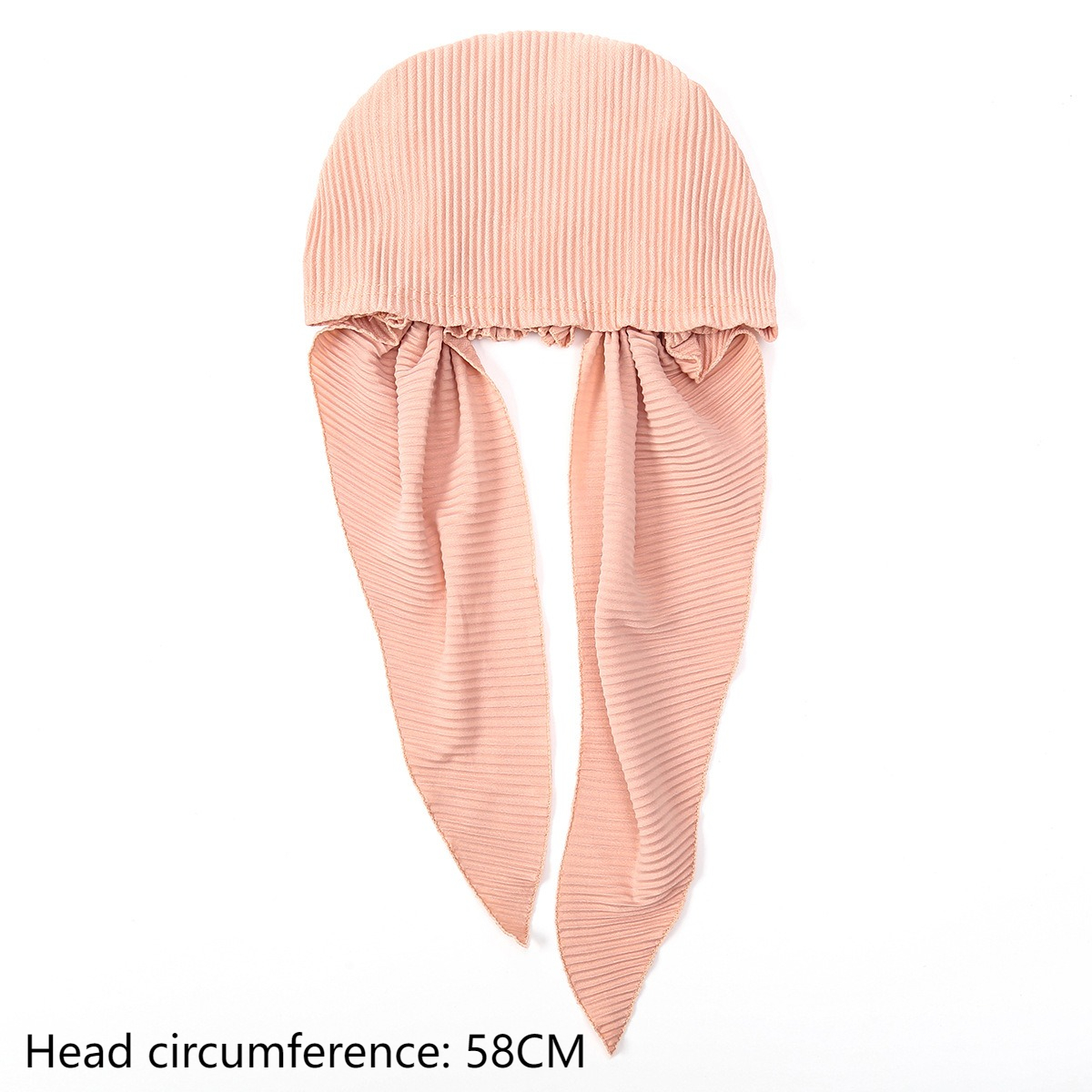 Foulard élastique de couleur unie, foulard d'extérieur multifonctionnel pour femmes, chapeau musulman Simple et décontracté