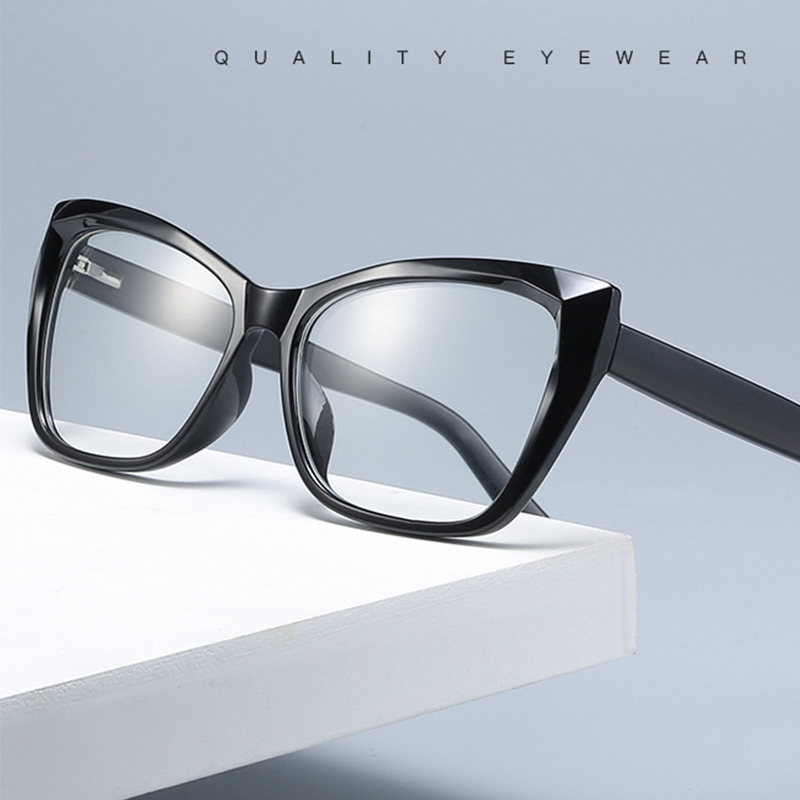 Lunettes de lecture optiques claires pour Vision + 1 + 1.5 + 1.75 + 2 lunettes grises à la mode Anti lumière bleue lunettes œil de chat Sexy pour femmes