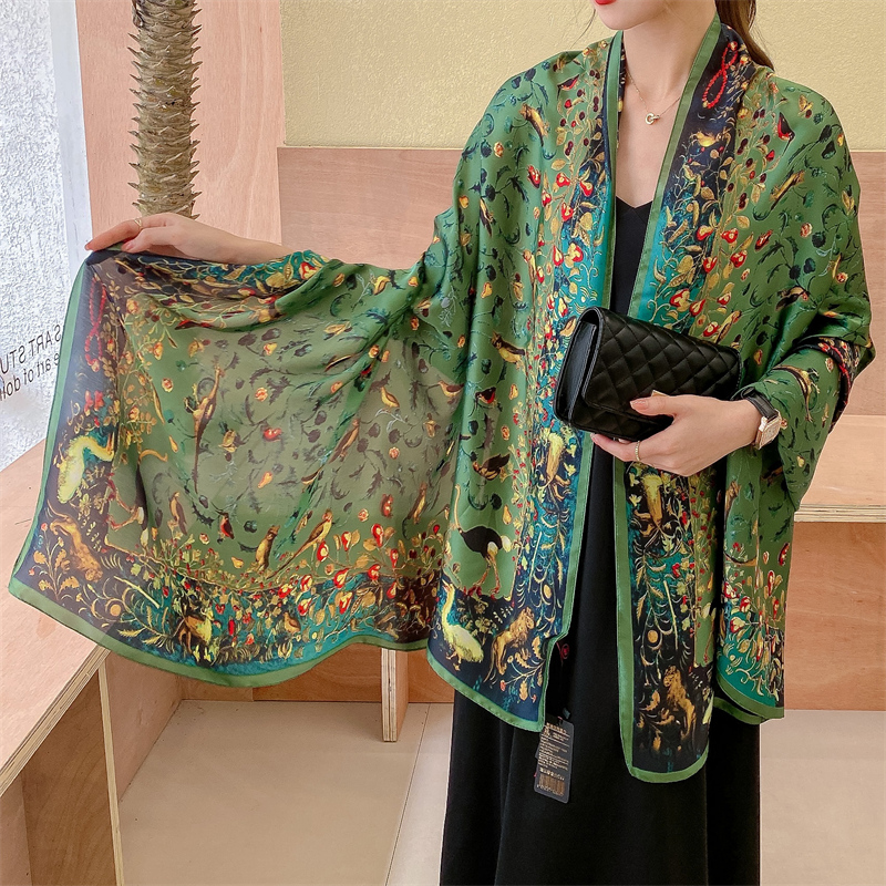 Écharpe de printemps pour femmes, design de luxe, foulard en soie lisse, bandeau musulman doux, châle Deach.