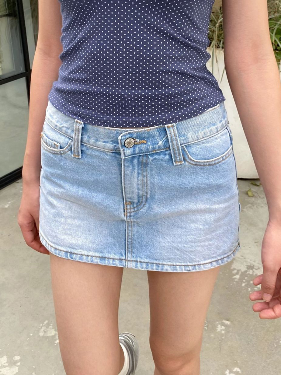 Mini jupes en Denim bleu pour femmes, taille basse, en coton, courtes, Vintage américain, Streetwear, jupe décontractée assortie avec tout