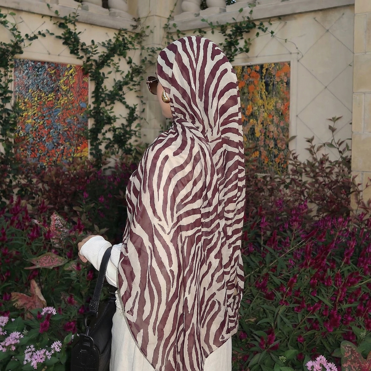 Écharpe de luxe à rayures, châle, étole, grand pashmina, hijab, bandeau, foulard, turban islamique, bufanda pour femme