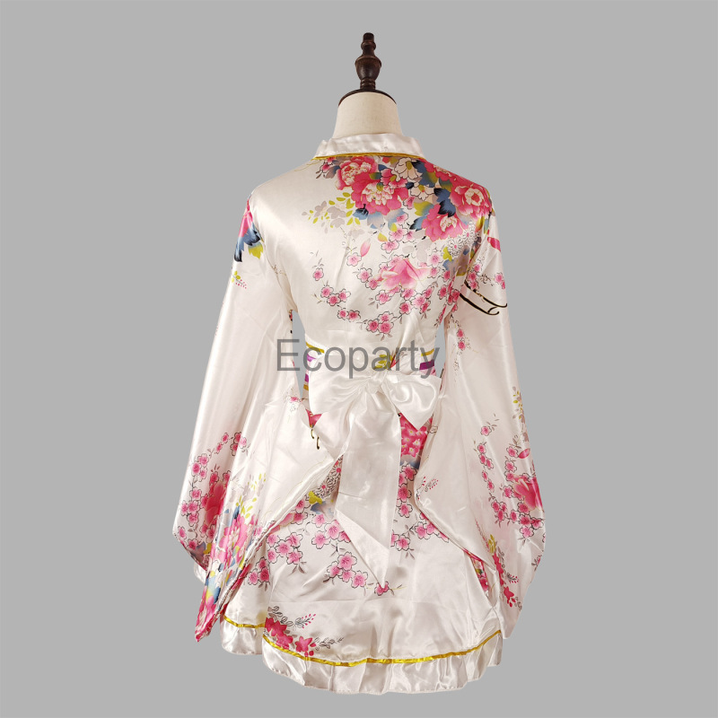 Costume traditionnel japonais, robe Kimono pour femmes, Sakura Yukata Haori japonais Kawaii pour filles, Costumes de spectacle sur scène Cosplay Anime
