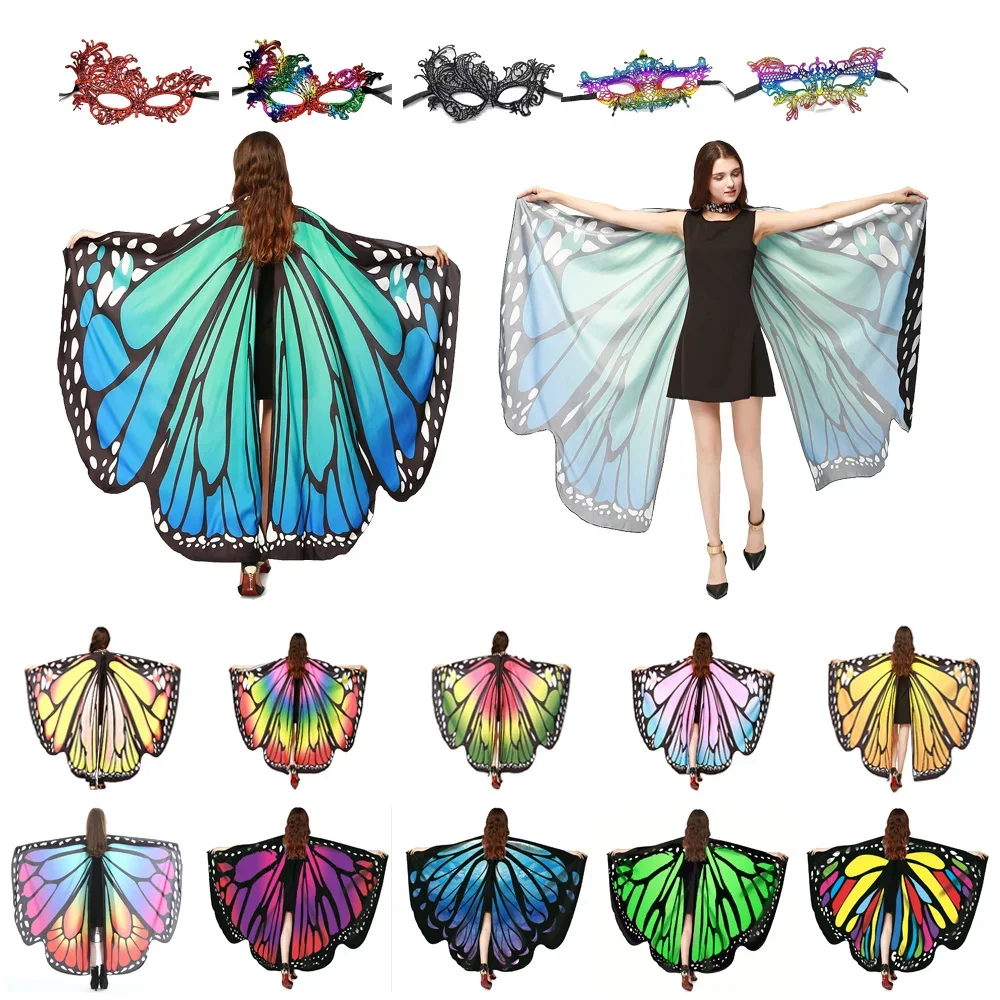 Anime ailes de papillon pour enfants femmes déguisement d'halloween Costume adulte Cosplay femme Cape papillon Costume cosplay costumes