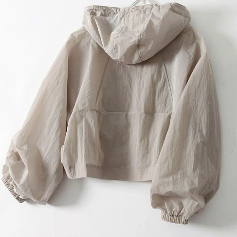 Vêtement de protection solaire fin et simple, anti-UV, veste d'été ample à manches longues, imperméable, séchage rapide, manteau pour femmes, sports de plein air