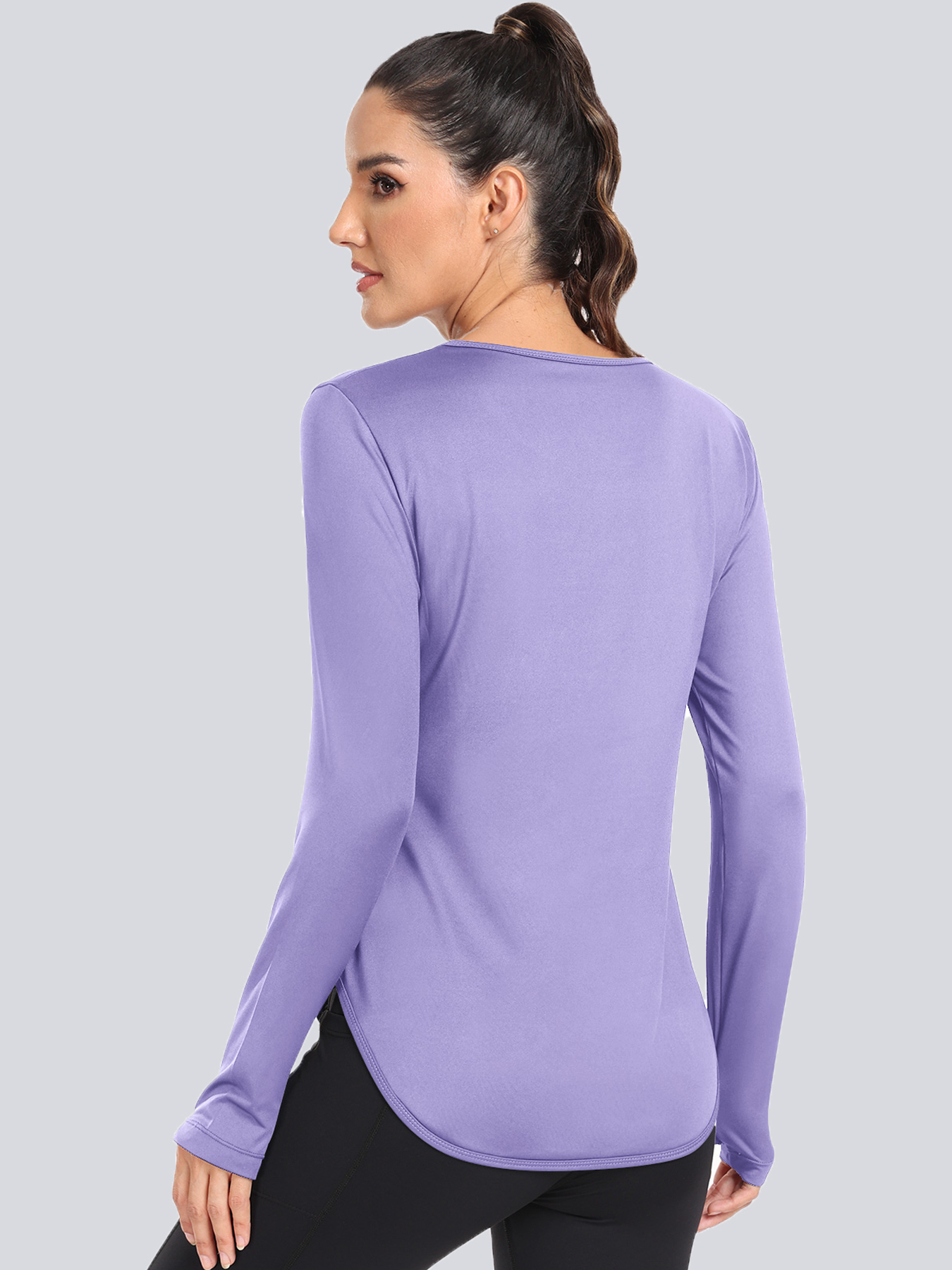 Femmes T-Shirts Protection solaire sport manches longues Protection UV ample respirant course Yoga vêtements Fitness