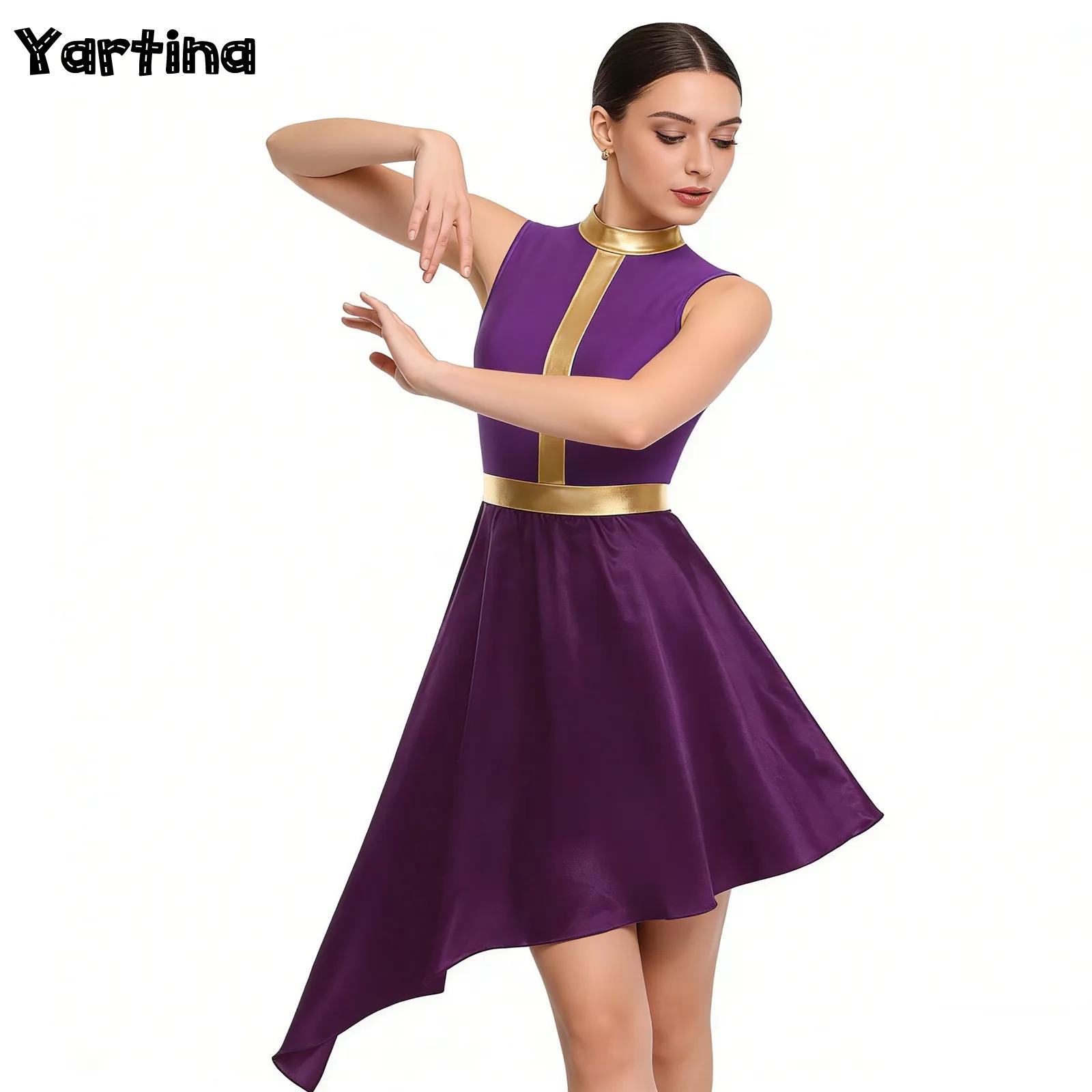 Tunique de danse de Ballet lyrique liturgique pour femmes, robe superposée, Costume de culte chrétienne, fermeture éclair Invisible au dos, robes Chruch