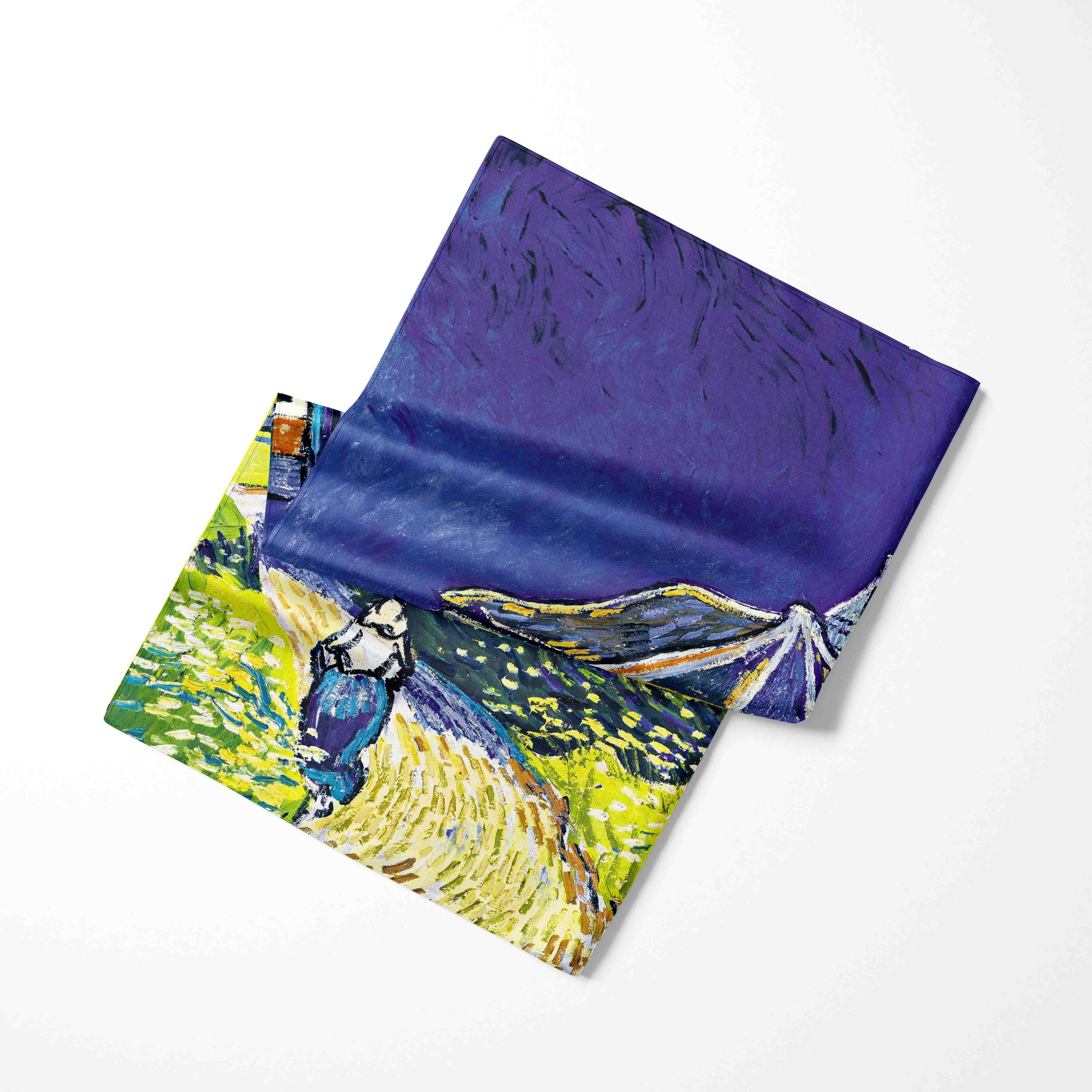 70 cm fleur peinture à l'huile 2025 nouveau printemps hiver foulard en soie hommes marque de luxe concepteur mode foulards Plaid pour femmes écharpe