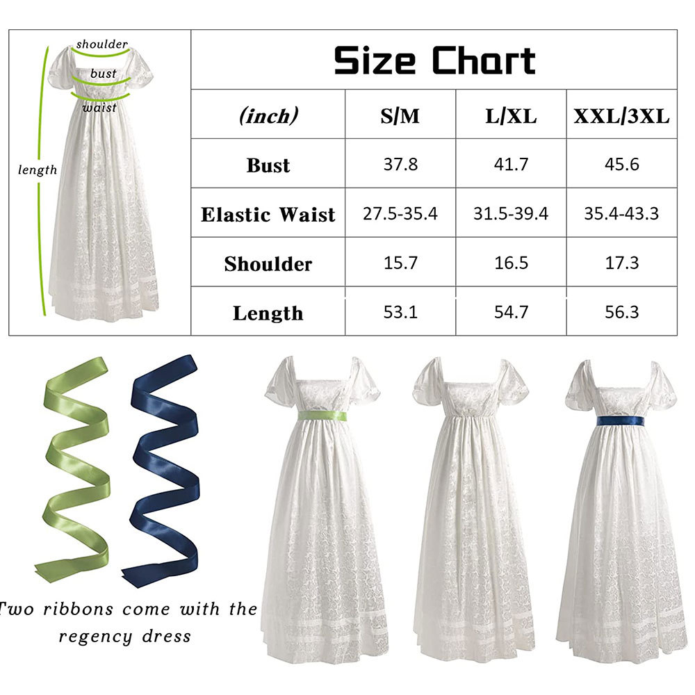 Femmes médiévales Corset victorien femmes Vintage col carré robe longue blanc Kate Sharma régence robe époque de la guerre civile robe