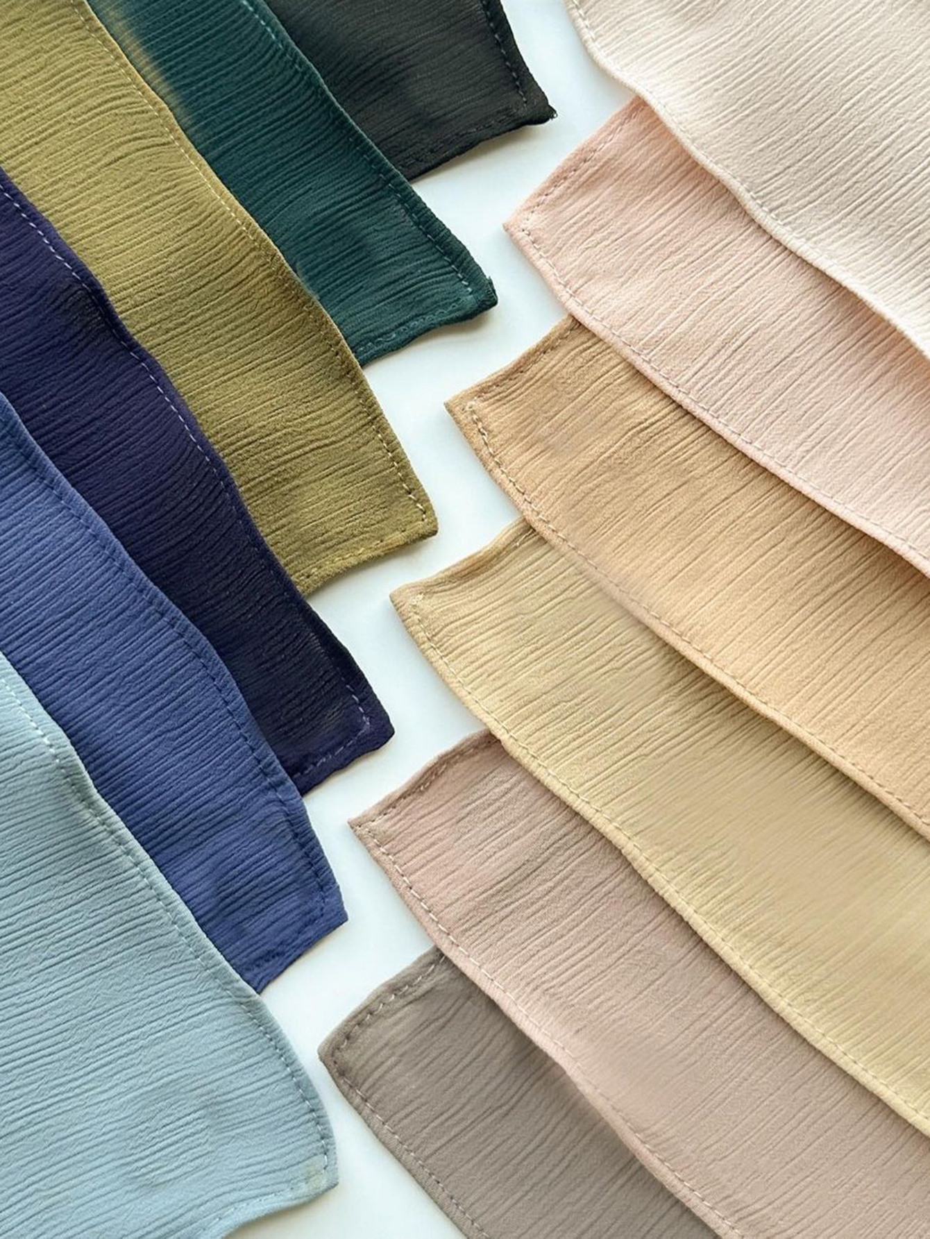 Musulman plaine froissé HIjabs lourd en mousseline de soie écharpe arabe crêpe châle enveloppes bandeau islamique couleur unie Foulard femmes