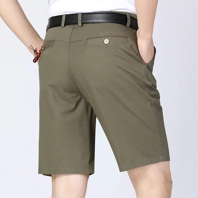 Short de plage pour homme, 100% coton, longueur aux genoux, marque classique, vêtements confortables