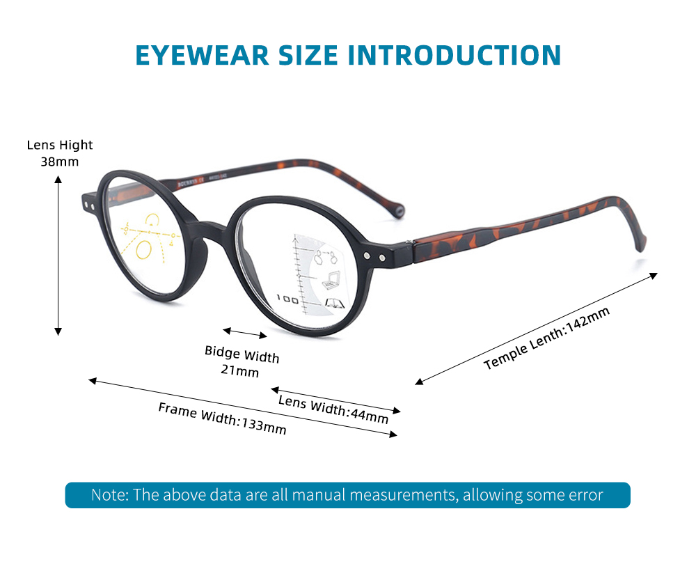 Lunettes de lecture rondes multifocales pour femmes, lecteurs de puissance unique, tendance, Chic, classique, styliste, mignon et élégant