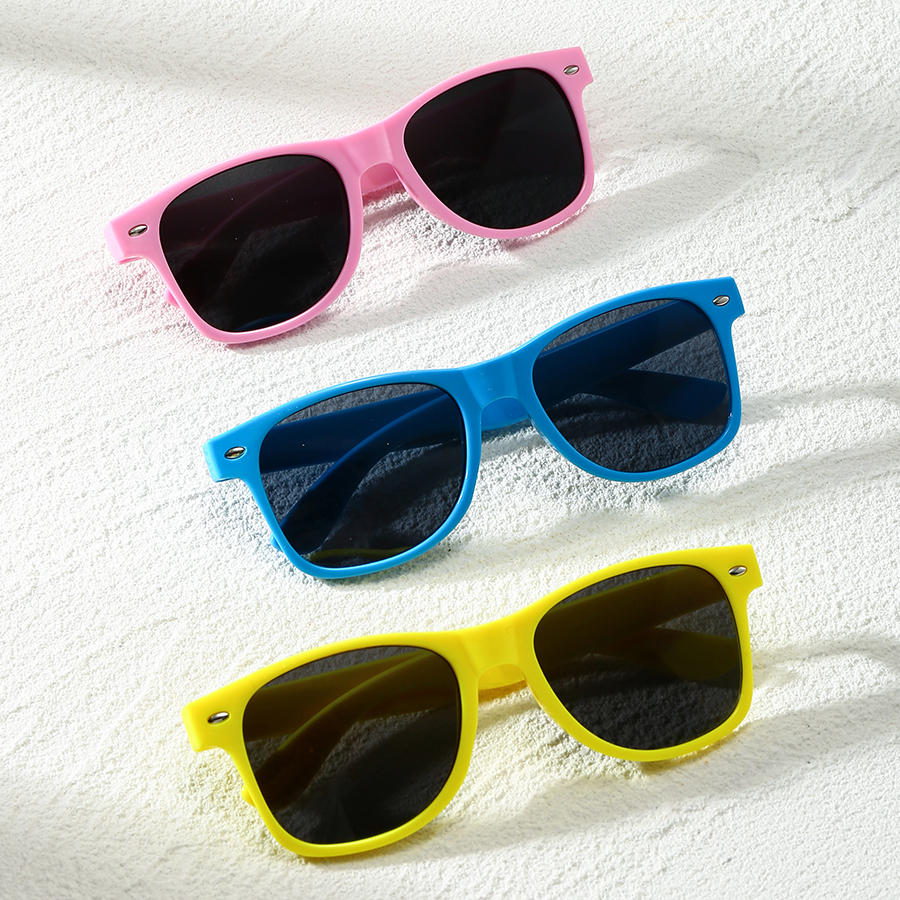 Lunettes de soleil colorées unisexes, 3 pièces, pour vacances quotidiennes, plage, fête et accessoires de Festival