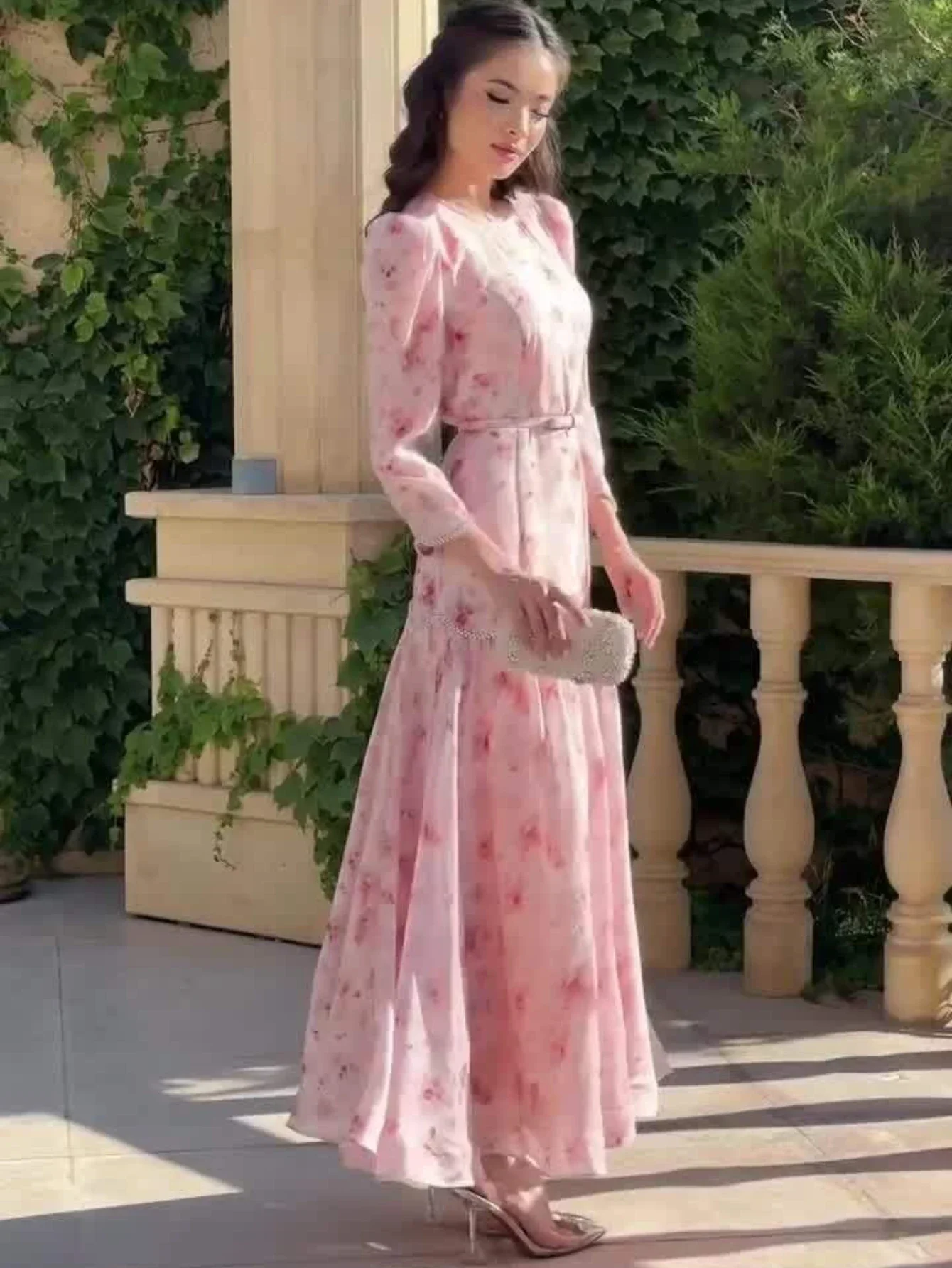 Eid femmes Robe Abaya imprimer doux dubaï robes Largos robes longues caftan Robe arabe fête Caftan Jalabiya Ramadan 2026
