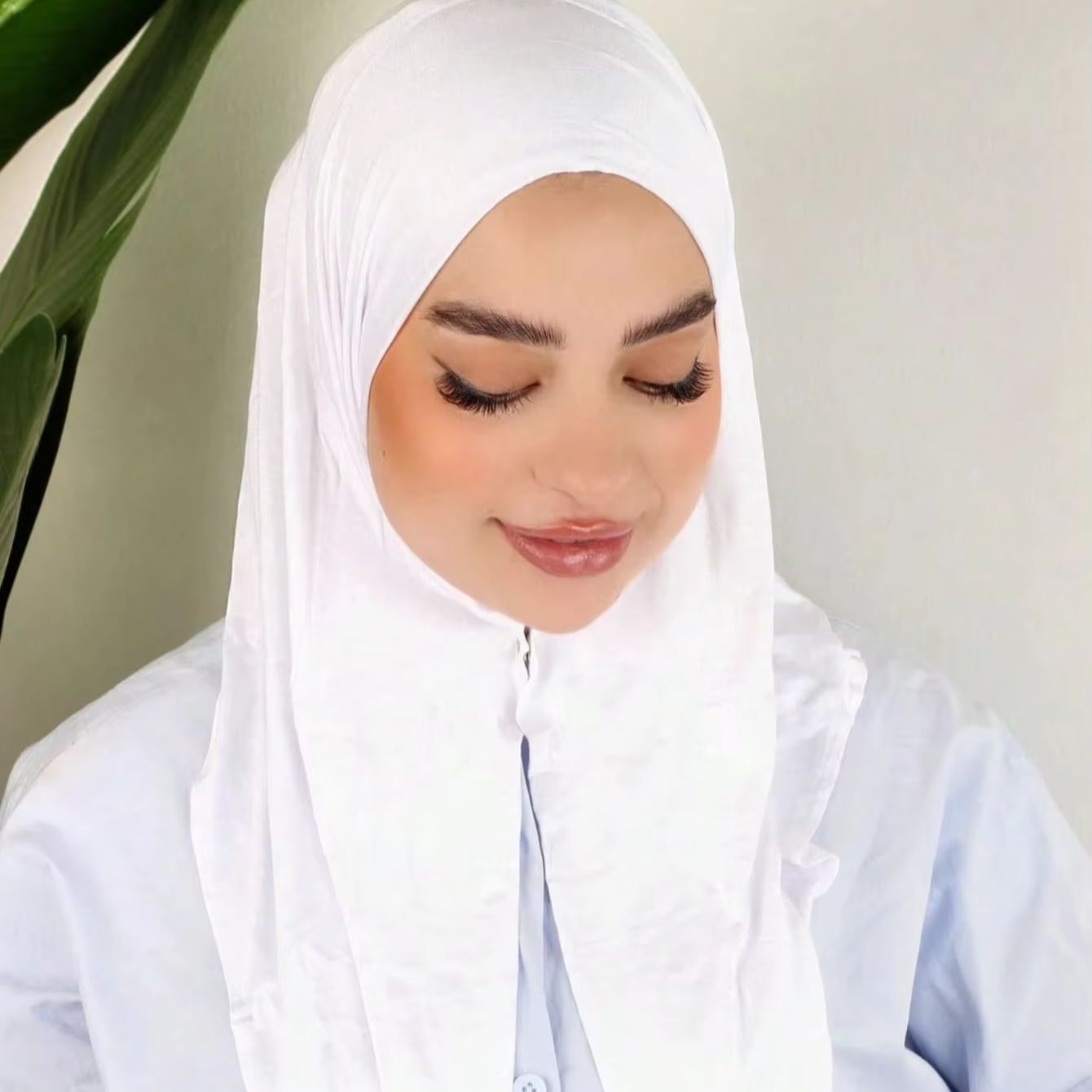 Nouveau Hijab Triangle Instantané à Boutons pour Femme, Bonnets Hijab Musulmans, Sous-bonnet à Enroulement Rapide, Turban, Bandana, Bandeau