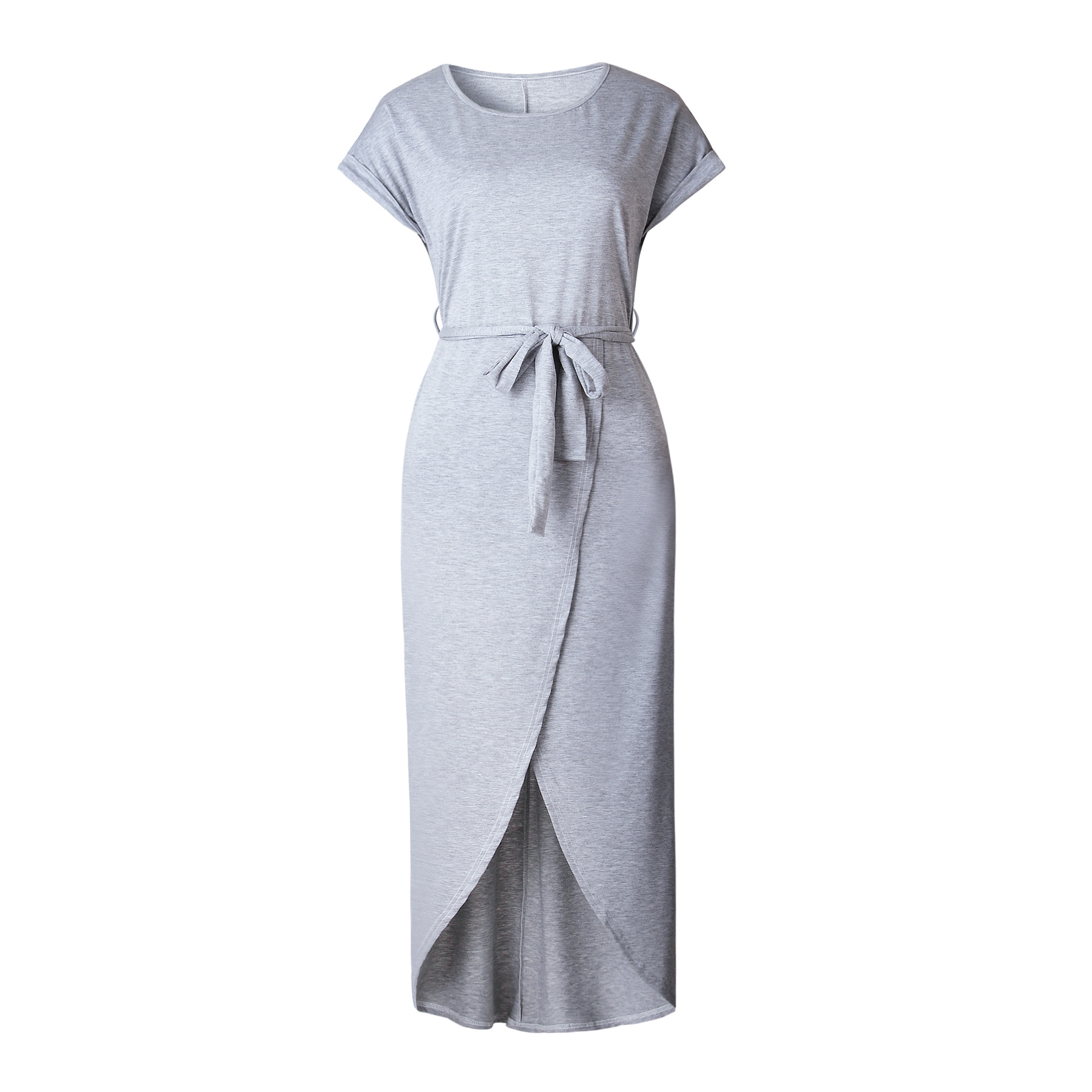 Robe maxi de plage brodée sur mesure pour femme, chemise à manches courtes, décontractée, sexy, à bandes, couleur unie