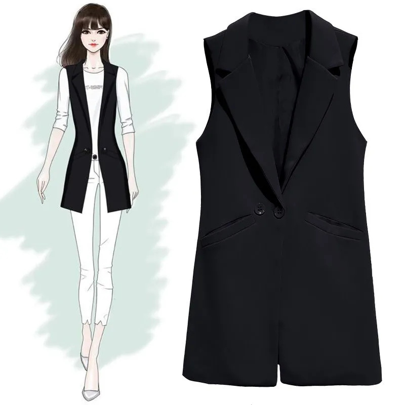 Gilet pour femme 2026, veste sans manches, manteau, gilet long, blazer, costume formel de travail, veste de bureau vintage, veste slim, veste oversize pour femme