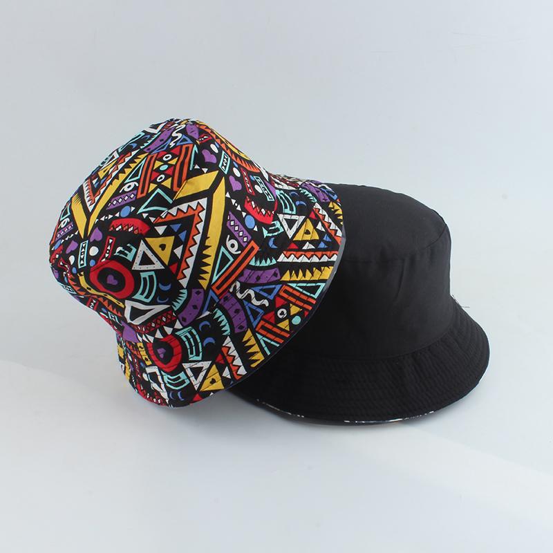 Chapeau de pêcheur pour homme et femme, casquette, accessoire rétro hip-hop, capuche réversible, vintage imprimé, Panama